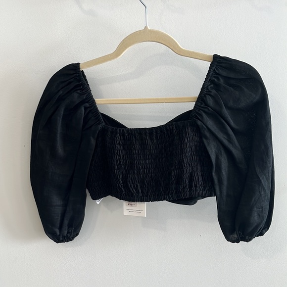 Faithfull La Marches Linen Crop Top - Picture 5 of 8